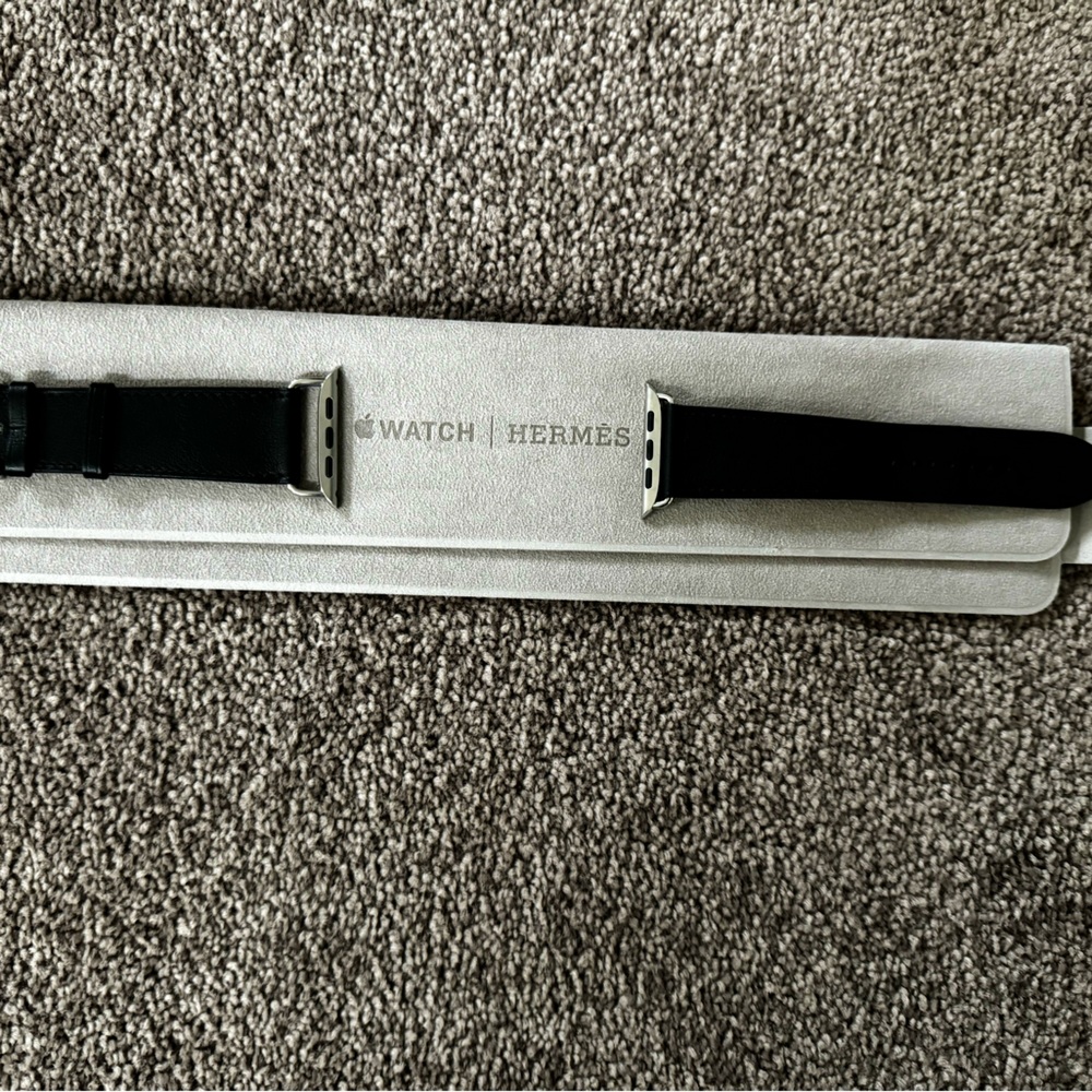 Hermes apple watch strap black
